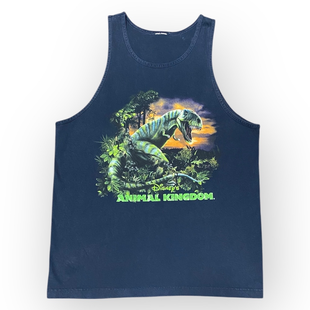 Vintage 90s Disney Animal Kingdom Dinosaur Tank Top Unisex Large